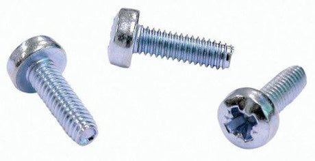 Neutrik Screw - nickel - machine thread - 2.5mm x 8mm, for use with B-Series