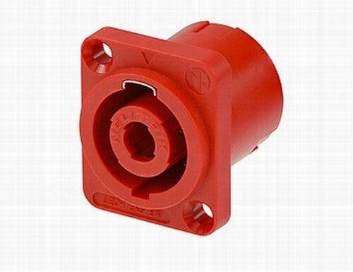 Neutrik Receptacle speakON¬¨√Ü 4 pole - PCBV - red