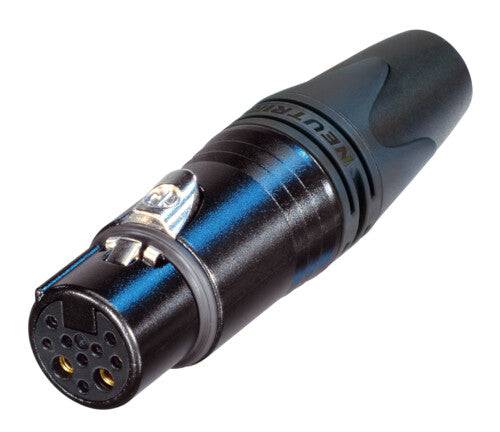 Neutrik Cable end XX series Female 10 pin black/gold