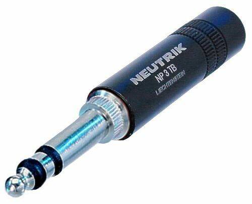 Neutrik Plug Mil Spec BPO316 - black/nickel