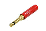 Neutrik Plug Mil spec 624/4 -red/nickel