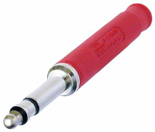 Neutrik Plug TT (0.173") size-red plastic/Ni-HX-TT crimp req'd