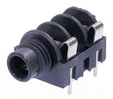 Neutrik Jack 1/4" mono switched - half thread nose - PCBH - without nut & washer