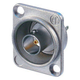 Neutrik Receptacle - BNC - D style - solder - grounded - nickel - 75 Ohm