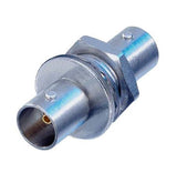 Neutrik Receptacle - BNC feedthrough - grounded - nickel- plastic threads - 75 Ohm