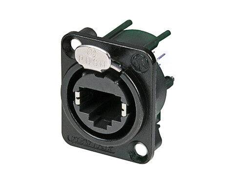 Neutrik Receptacle etherCON CAT5 D series - PCBV - black