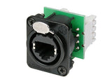 Neutrik Receptacle etherCON CAT5 D series - 110 punchdown - NE8FDVY110-BD