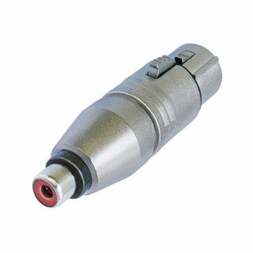 Neutrik Adapter - 3 pin female XLR to RCA jack - pre-wired