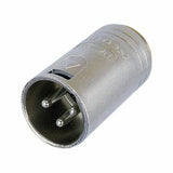 Neutrik Module - XLR male 3 pin - nickel - M17x1 outside threads