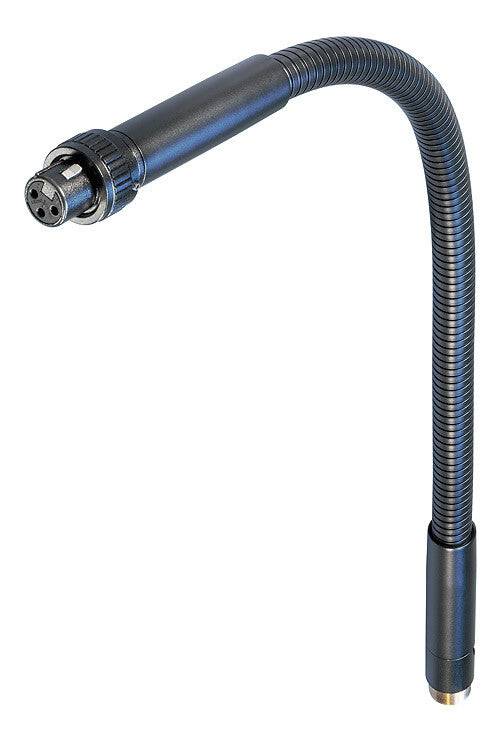 Neutrik Gooseneck set - 500mm - black - with female 3-pin XLR & adapters