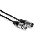 Hosa 3-Pin DMX Cable, XLR3F to XLR3M, 5' - DMX-305