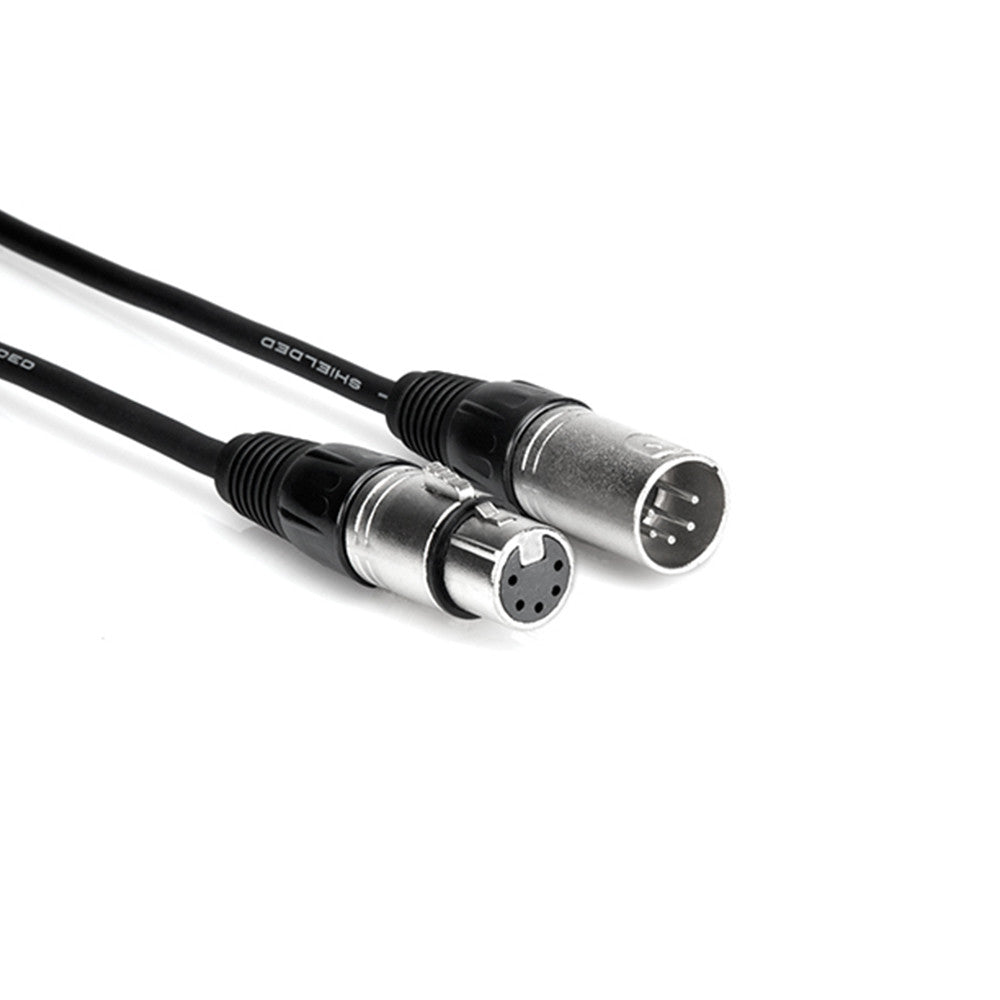 Hosa 5-Pin DMX Cable, XLR5F to XLR5M, 50' - DMX-550