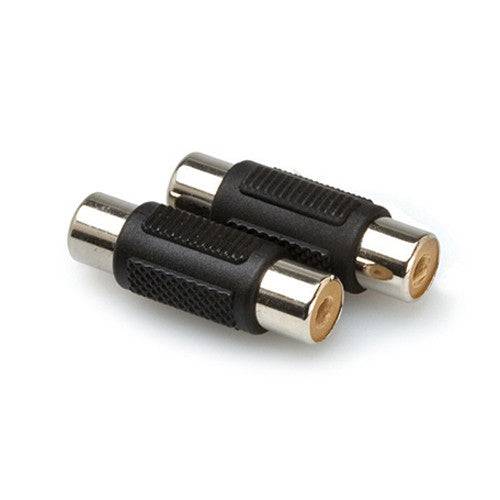 Hosa RCAF to RCAF Adaptor Coupler, Inline, 2 Pack - GRA-101