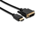 Hosa Adaptor - HDMI to DVI-D, Standard Speed, 6' - HDMD-406