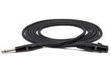 Hosa Microphone Cable - XLR3F to 1/4" TSM, 10' - HMIC-005HZ