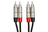 Hosa Pro Stereo Interconnect, Dual REAN RCA to Same - HRR-003X2