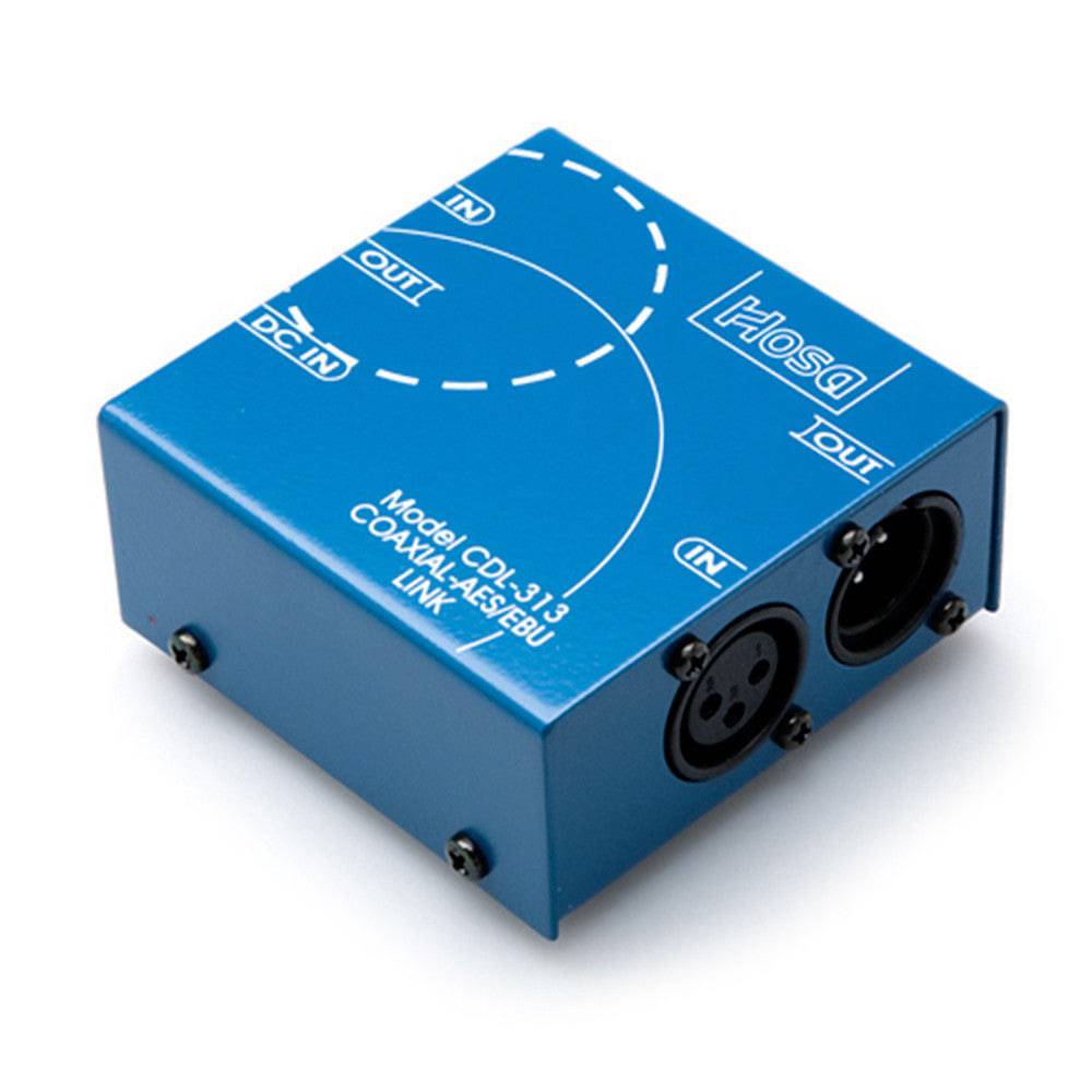 Hosa S/PDIF to AES/EBU Link Interface Box, CDL-313 - Neon