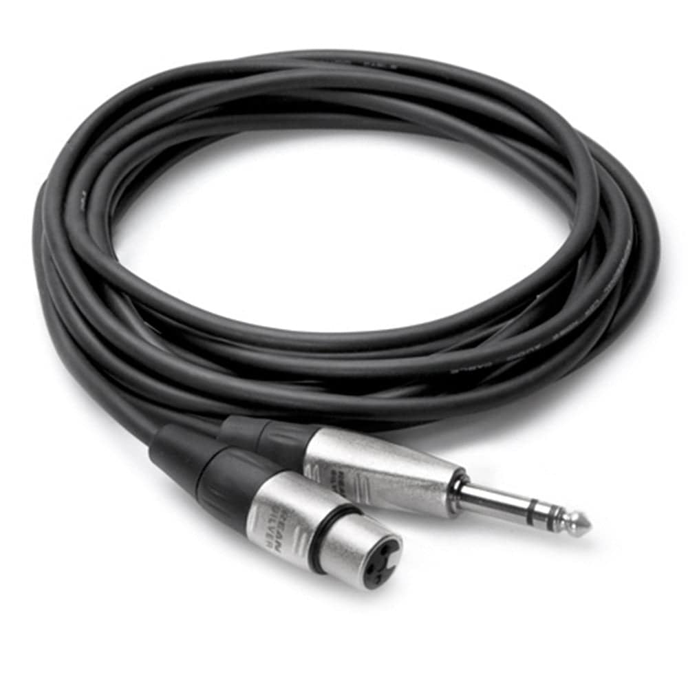 Hosa Adaptor - 1/4" TRSM to XLR3F, 1.5' - HXS-001.5