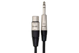 Hosa Pro Balanced Interconnect, REAN XLR3F to 1/4  - HXS-005