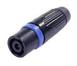 Neutrik 4-Pin Speakon Inline Connector, Black - NLT4MX-BAG