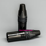Neutrik Cable end XX series 3 pin male - black/gold - bulk