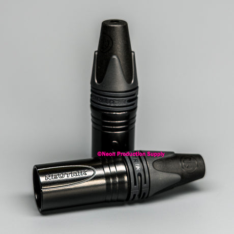 Neutrik Cable end XX series 3 pin male - black/gold - bulk