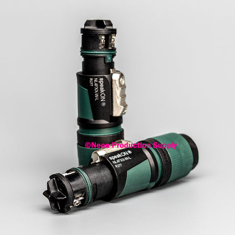 Neutrik Cable end speakON¬Æ XX series 4 pole - green - large chuck for cable 10-16 mm, bulk