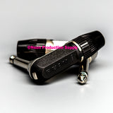 Neutrik Rean™ Plug 1/4" mono slim - black plastic/silver - right angle; bulk