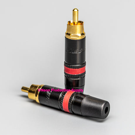 Neutrik Rean™ Plugs RCA - gold contact -red; bulk