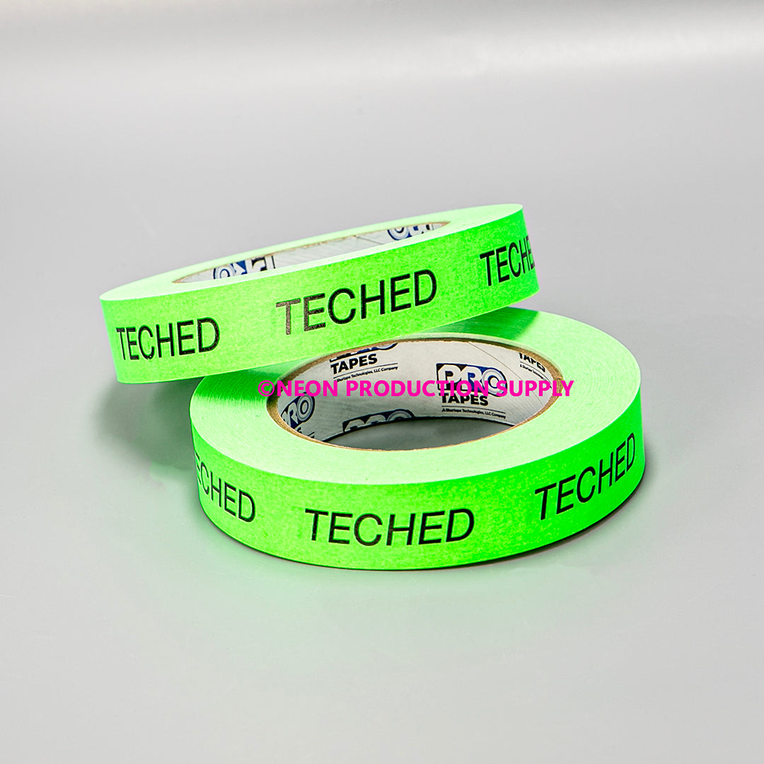 Pro Console 1" x 50yd, FL Green, Printed "TECHED"