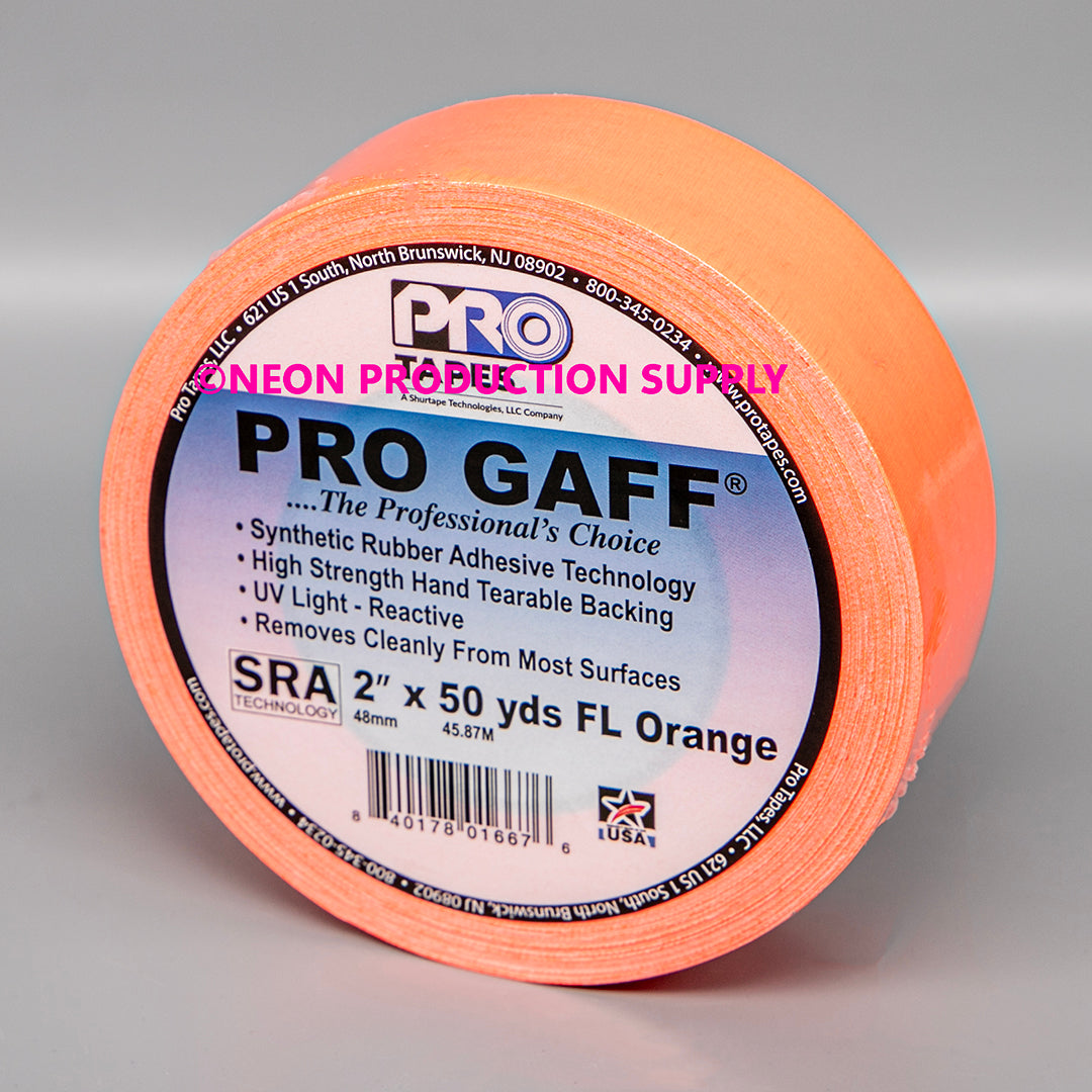 Pro Gaff Tape - 2" x 50yd, Fluorescent Colors