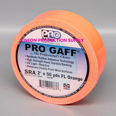 Pro Gaff Tape - 2" x 50yd, Fluorescent Colors