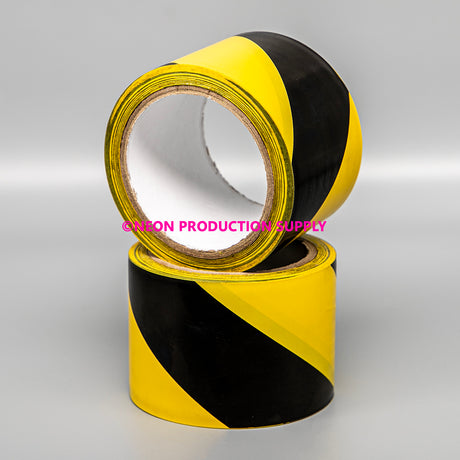 Pro Safety Stripes - 3" x 18yd, Black/Yellow Vinyl