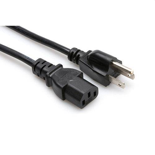 Hosa IEC Cable - IECF to EdisonM, 8', PWC-148 - Neon Production Supply