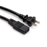 Hosa IEC Cable - IECF C9 to 1-15P EdisonM, 8' - PWC-178