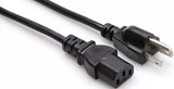 Hosa IEC Cable - IEC C13 to NEMA 5-15P, 1.5' - PWC-401.5