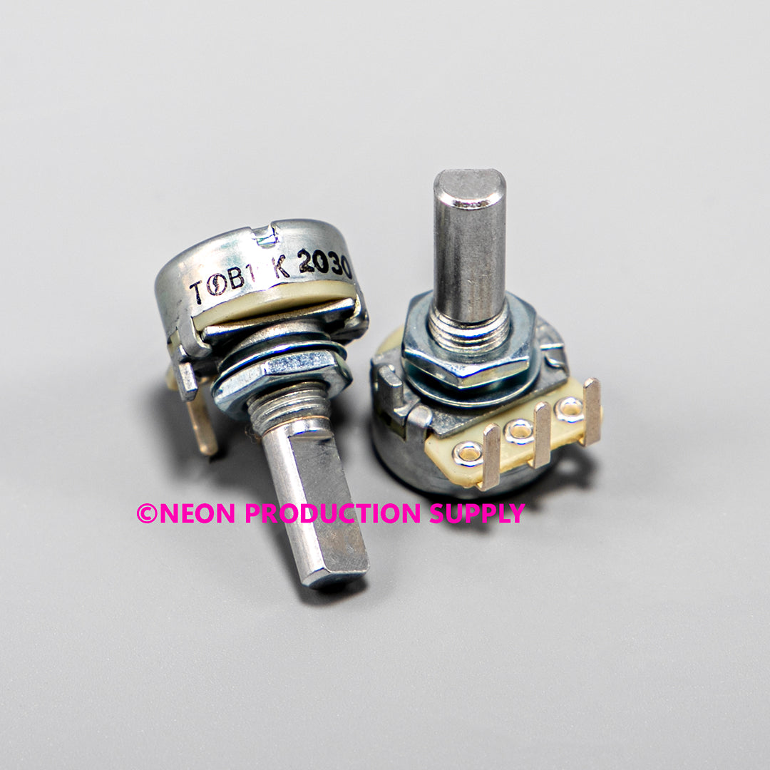 QSC EX Input Pot ( Sub PT-310001-CR ) RES-POT, 10.0KOHM, 20PCT, 0.2W, .75 TURN/11 DET, VER/FRONT, D SHAFT - PT-310000-CR
