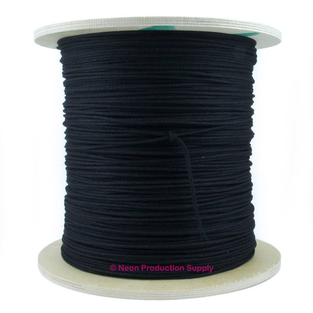 No. 4 1/8" Diamond Braid Premium Cotton Tie Line, Black - 3000'