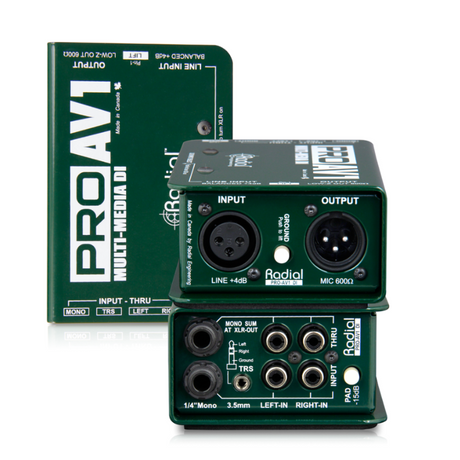 Radial Engineering ProAV1 Passive Multimedia Direct Box - ProAV1