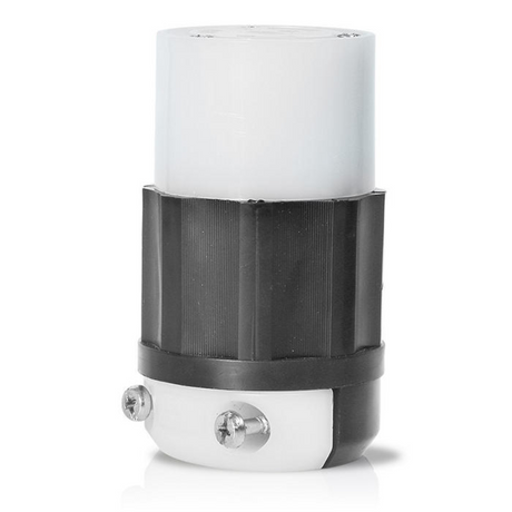 Leviton 15 Amp Straight Blade Plug, Black - 2813