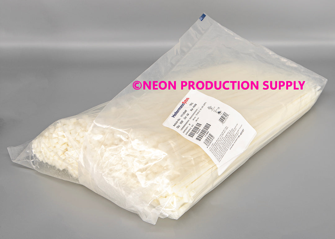Hellermann Tyton Cable Ties - 15.5", 50lb, 1000 Pack, Natural, T50L9