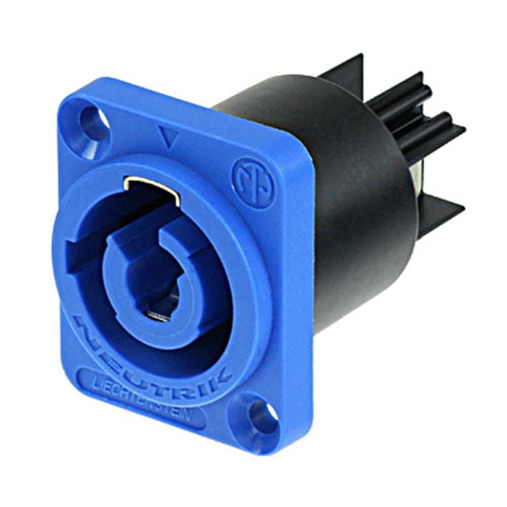 Neutrik powerCON Chassis Connector - In, Blue - NAC3MPA