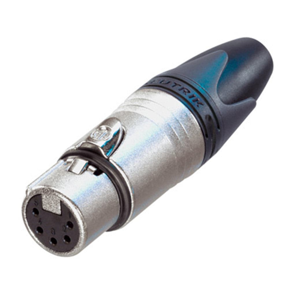 Neutrik 5 Pin Inline Female XLR Connector, Nickel/Silver - NC5FXX