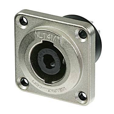 Neutrik 4-Pin Metal Chassis Speakon Connector - NLT4MP