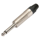 Neutrik 1/4" TS Inline Connector - Nickel/Nickel - NP2X