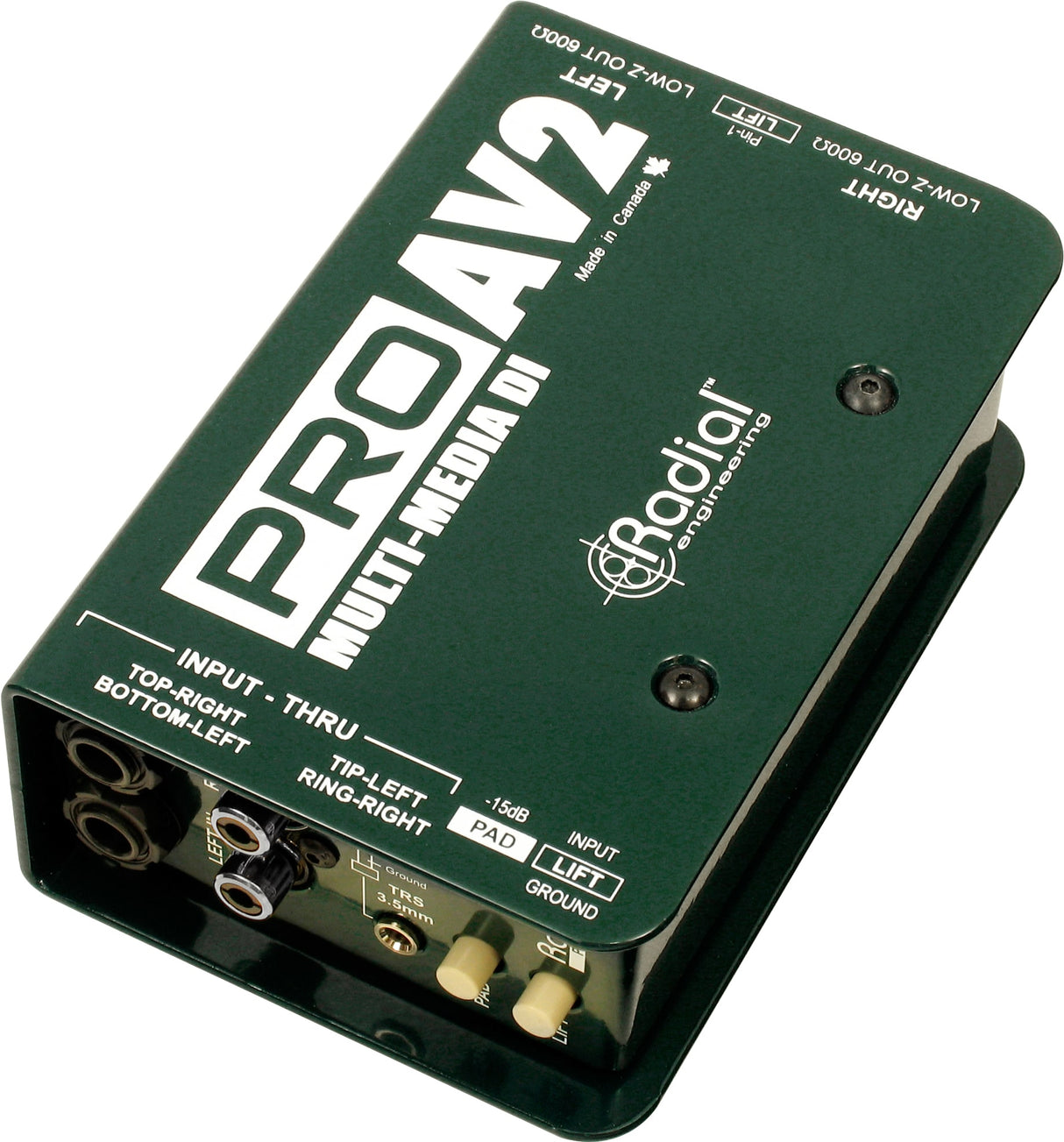 Radial Engineering ProAV2 Stereo Passive Multimedia Direct Box - ProAV2