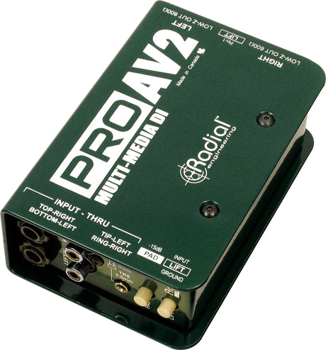 Radial Engineering ProAV2 Stereo Passive Multimedia Direct Box - ProAV2