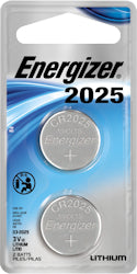 Energizer 2025 Coin Battery, Lithium, 2 Pack
