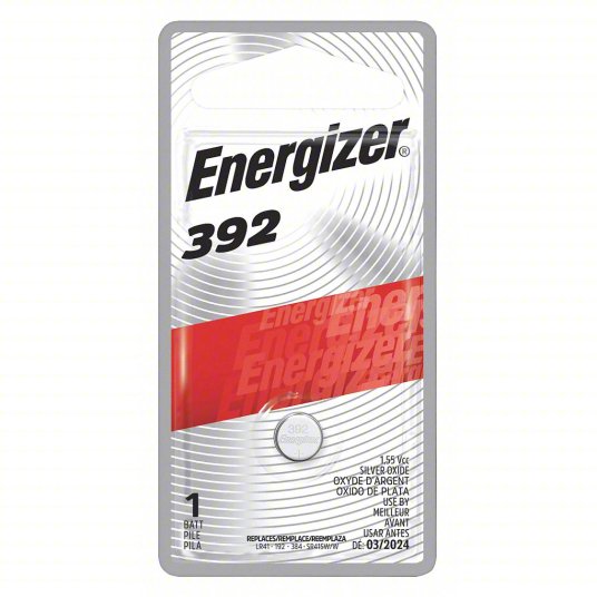 Energizer 392 Coin Battery, Silver Oxide, 1 Pack
