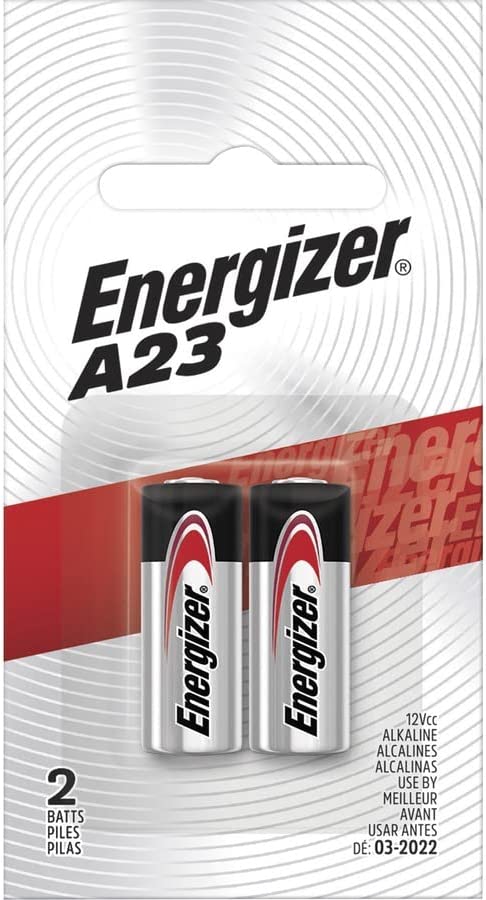 Energizer A23 Alkaline Battery, 2 Pack